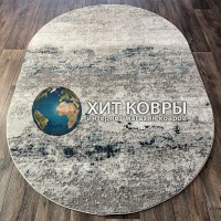 Турецкий ковер VEIVET 25081 Синий овал